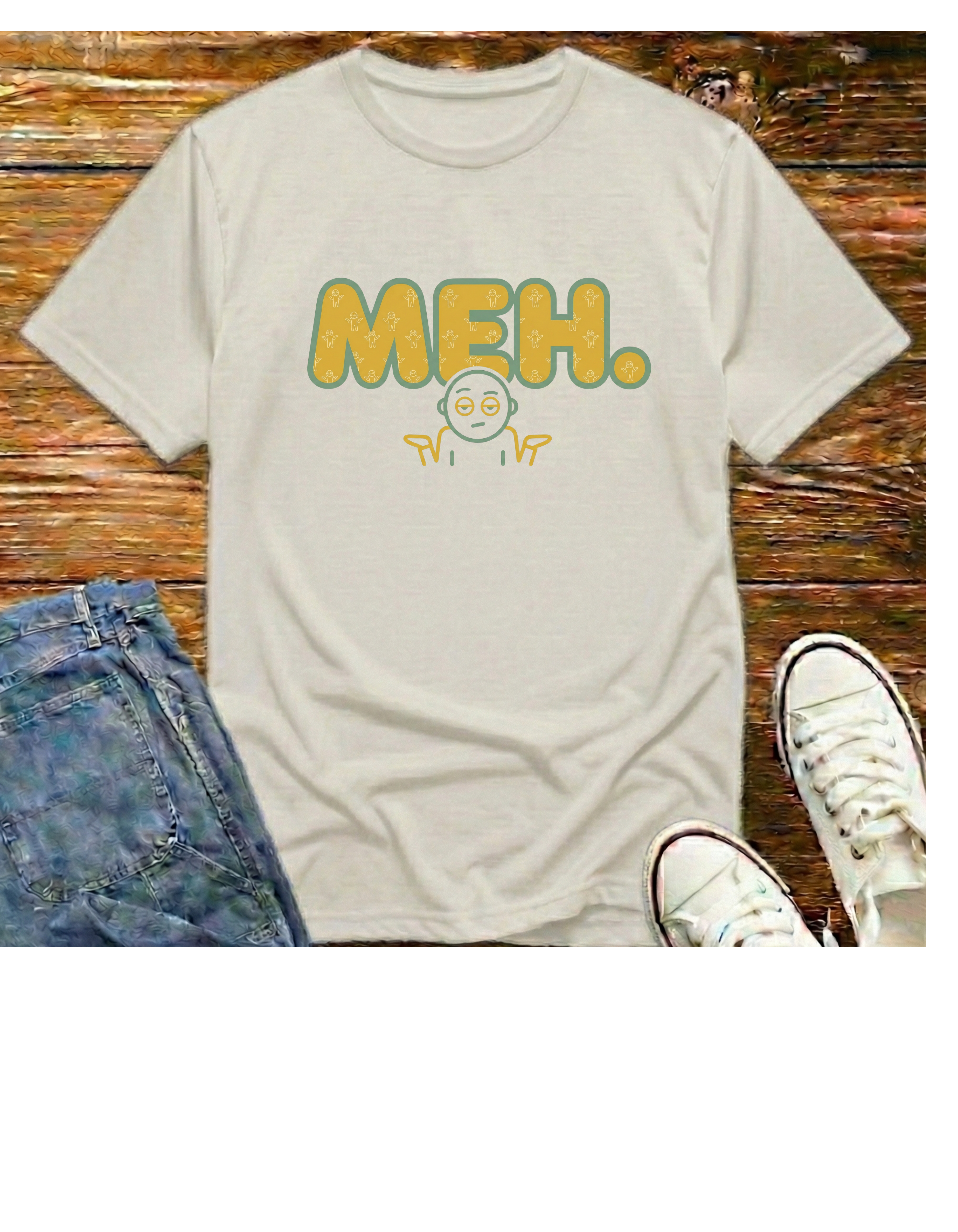 Meh. Funny Graphic T-Shirt
