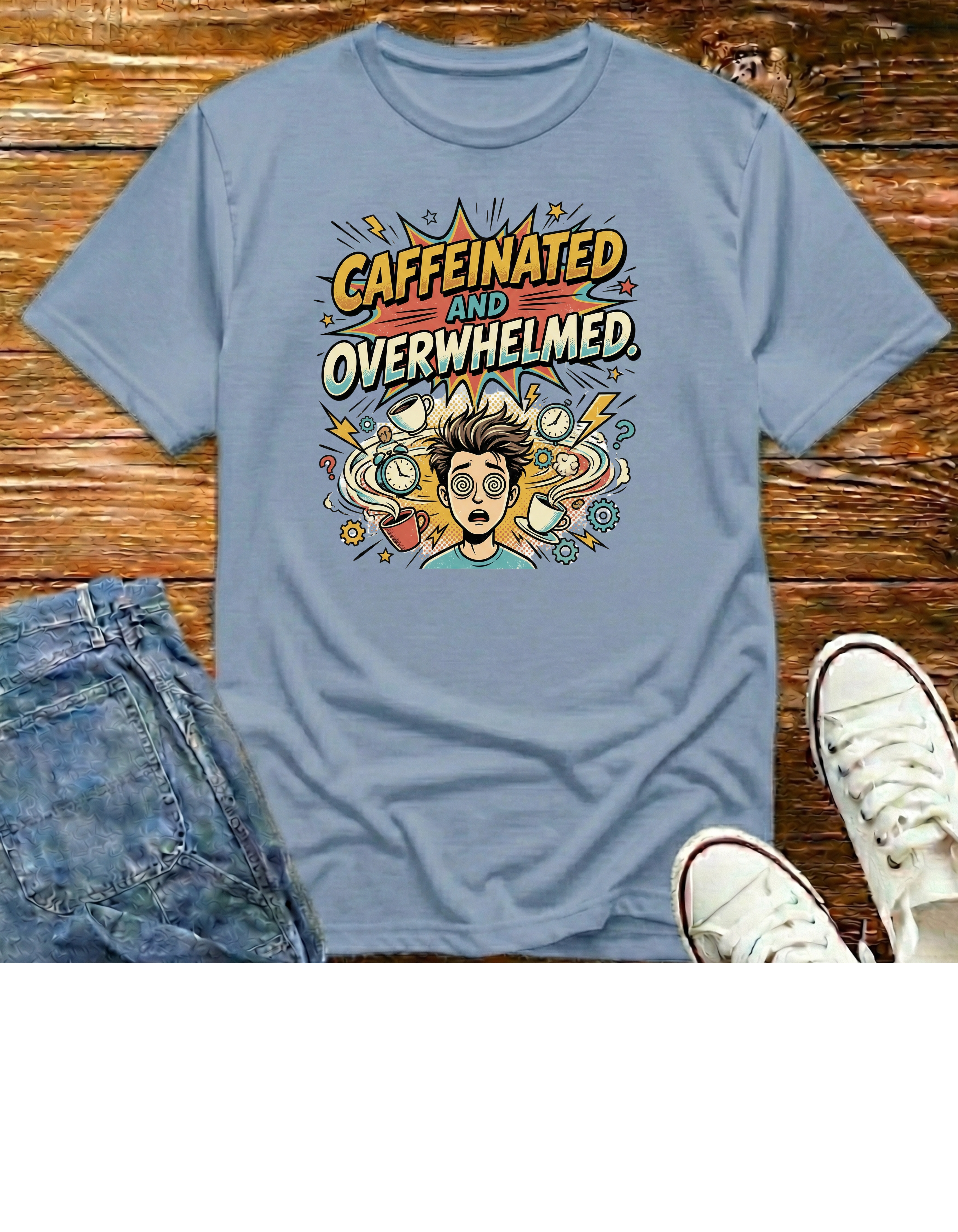 Caffeinated and Overwhelmed T-Shirt