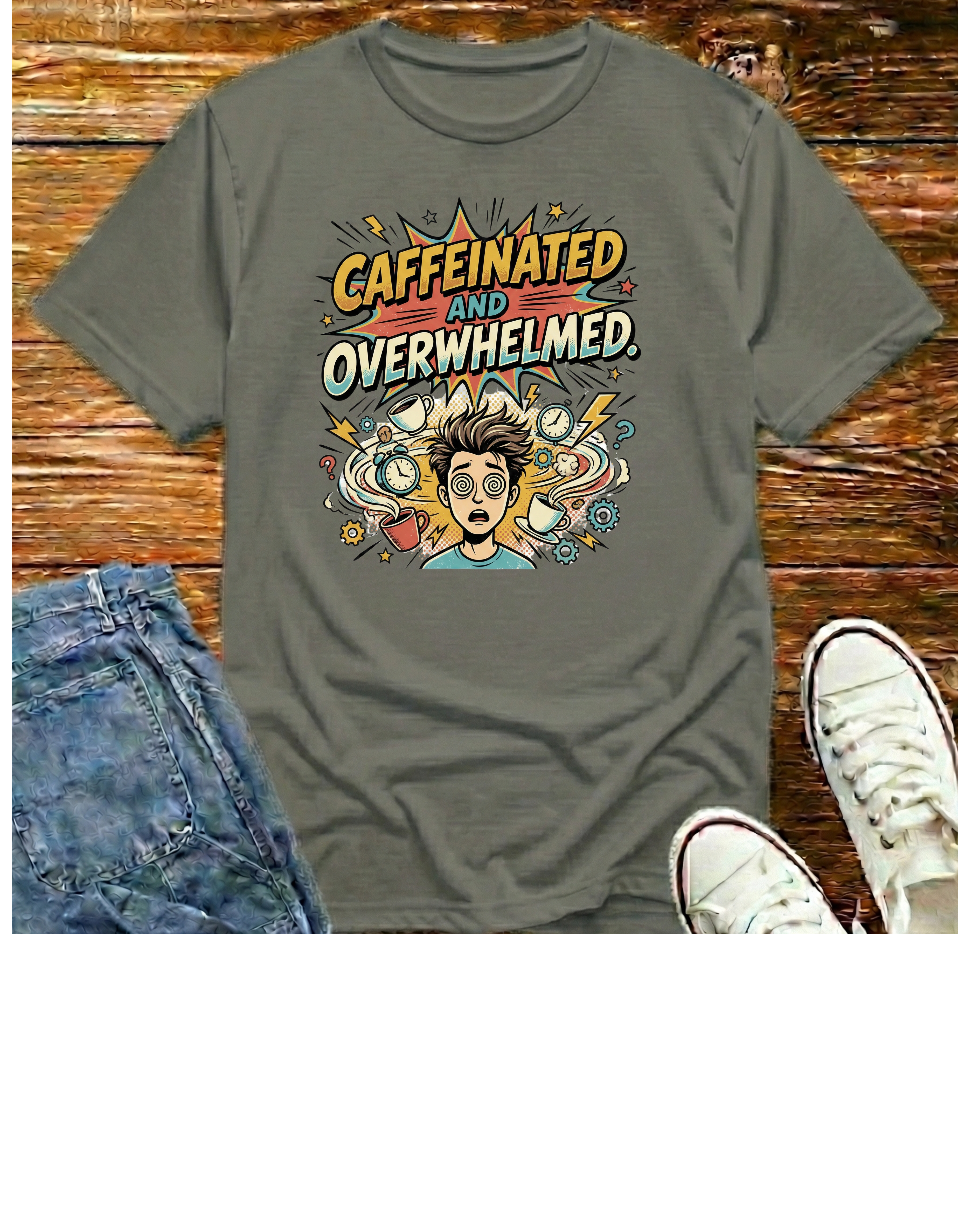 Caffeinated and Overwhelmed T-Shirt