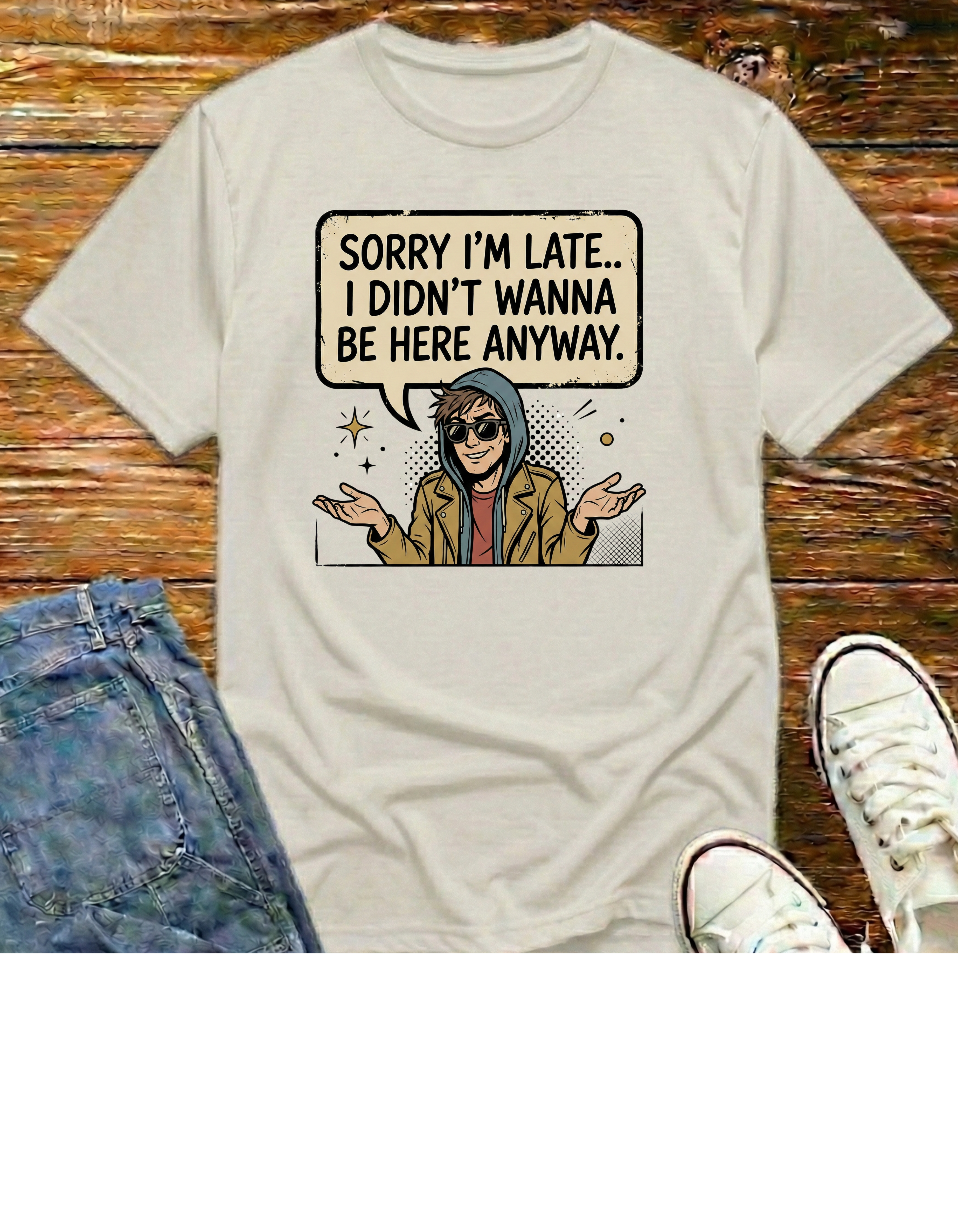 "Sorry I'm Late ...T‑Shirt