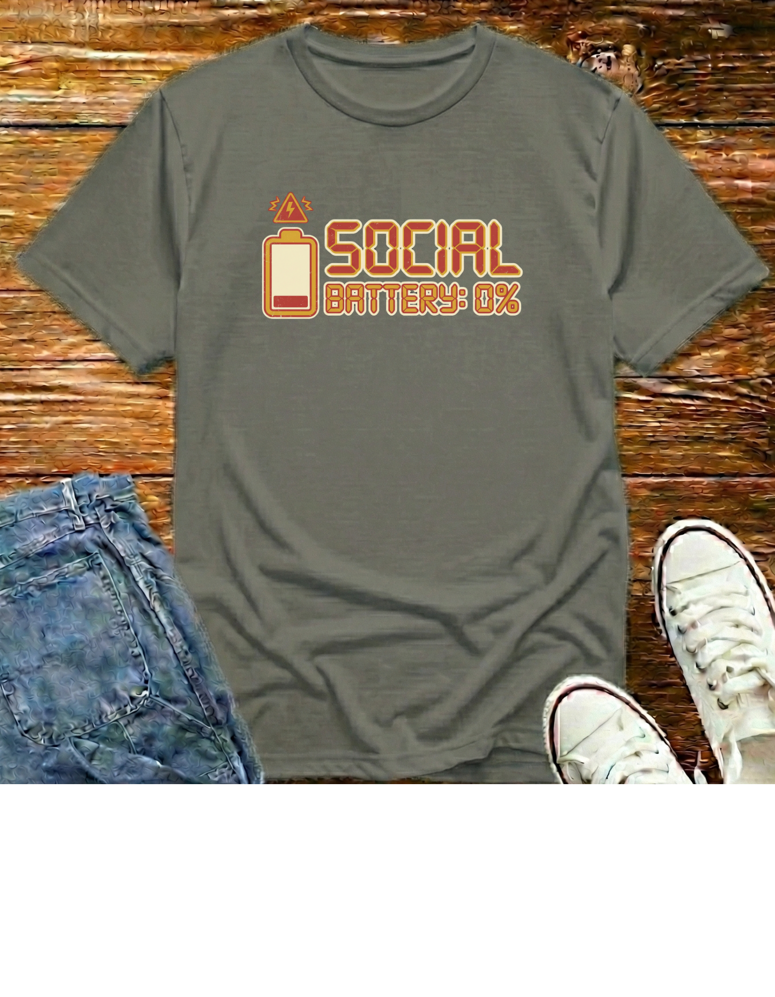 “Social Battery 0%” T-Shirt