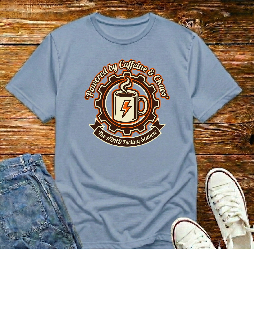 Powered by Caffeine & Chaos T-Shirt