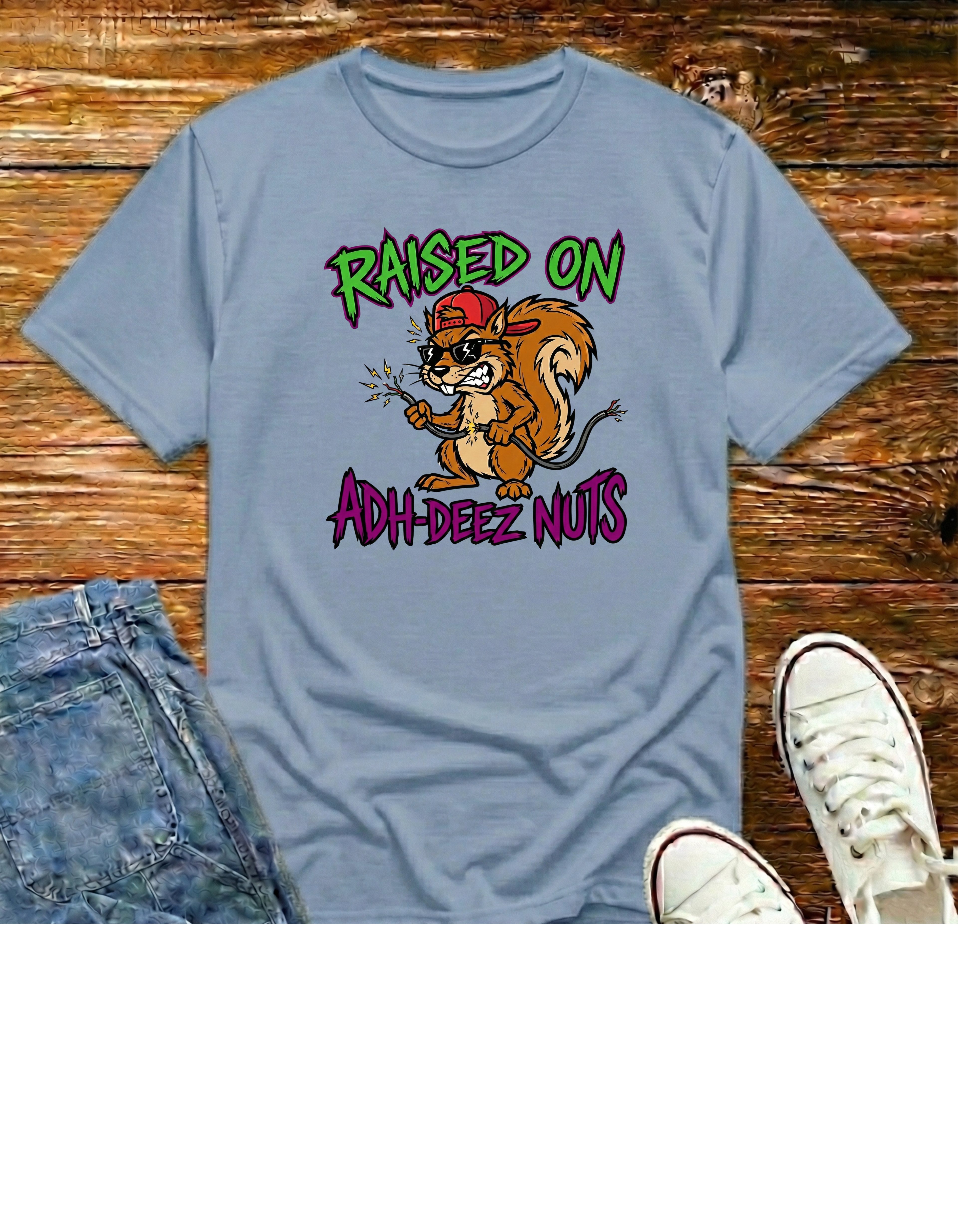 Raised On Adhdeez Nuts T-Shirt